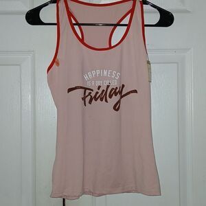 Spree intimates Sleepwear Happiness is a day called Friday tank top  Sz S NWT